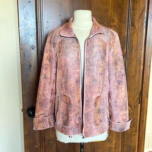 Pink snakeskin pattern 3 season jacket